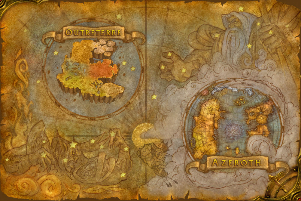 Cartes des zones de Burning Crusade Classic - World of Warcraft Classic
